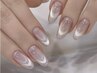 hand】 指先キラキラ★ダブルフレンチネイル￥8480