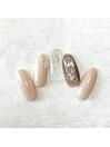 キラキラストーンネイル
