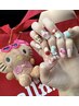 ins人気☆Kittyちゃん ネイル