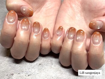 オレンジ水滴マグネットデザイン