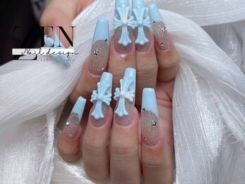 ゼン ネイル デザイン 池袋(ZEN NAIL DESIGN)/長さだしやり放題×つけ放題