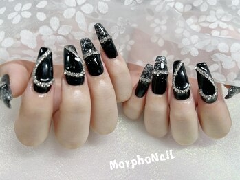 モルフォネイル(Morpho nail)/#ワンホンネイル #モテカワ