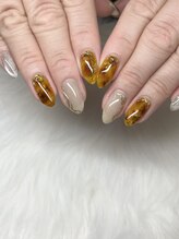 ジェイエフワイネイル(JFY nail)/【長澤】べっ甲ネイル