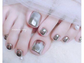 モチミィ(mochimy.)/*シルバーミラーフットネイル*