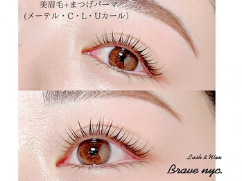 ラッシュアンドワックス ブレイブニューヨーク(Lash&Wax Brave nyc.)/美眉毛+まつげパーマ