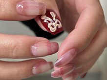 タロ(talo)/大阪/中津》リボンネイル