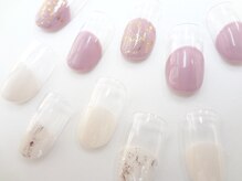 ネイルサロン クイール 小山店(NAIL SALON QUILL)/丸フレンチ＋ホイル
