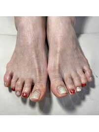 クリスマス☆フットネイル☆オフ