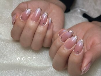 イーチ 烏丸御池(each)/ラメフレンチ×グラデーション