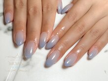 モアニヒロオ 広尾駅前店(MOANI Hiroo)/シアーブルーのグラデネイル