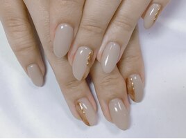 シンプルべっ甲ネイル