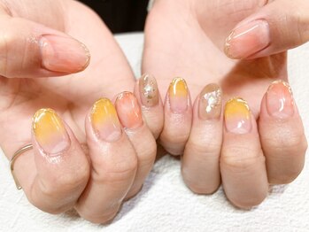 ライトウェーブ 長野駅前店/ニュアンス×ミラーネイル♪