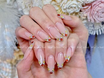レアネイル 渋谷店(Le’a nail)/ストーンフレンチ