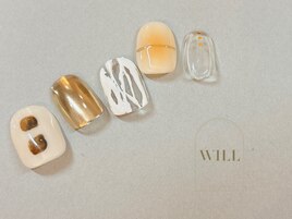 ホワイトアートネイル