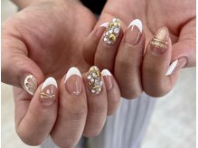 サニーヒルズ ウィズ マキア 藤沢(Sunny hills with MAQUIA)/フレンチ夏ネイル