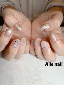 アリーネイル(Alie nail)/【定額アートコース】シンプル