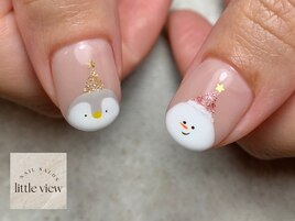 ・ペンギン×雪だるま