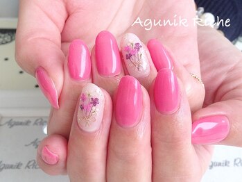アグニークリッシェ(Agunik Riche)/【押し花ネイル】