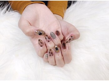 ニュアンス アニマル ヒョウ柄