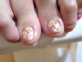 ゴールド★夏リゾートネイル♪