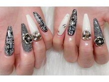 ルアナ(Luana.)/ブラックツイードネイル