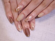 ラルネイル 大宮(Lull. nail)/＊マットブラウン＊ニュアンス＊