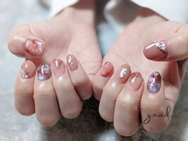 ピンクのニュアンスデザイン