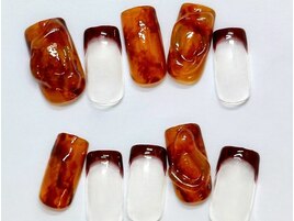 べっ甲 ニュアンス ブラウン