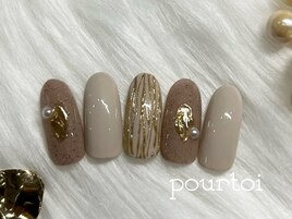 ニュアンスベージュネイル
