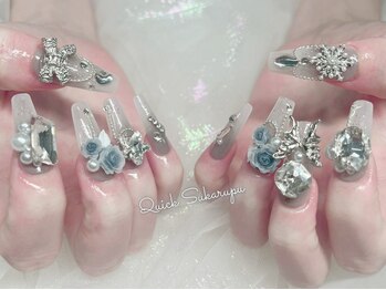 クイックスカルプ 高田馬場(Quick Sukarupu)/薔薇ネイル