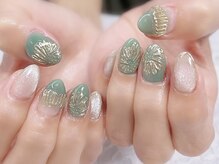 ディアリーネイル(Dearly Nail)/ミラーフラワーネイル