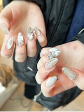 ネイル ドゥ 岡山駅前店(Nail Doux)/バタフライマグネットネイル