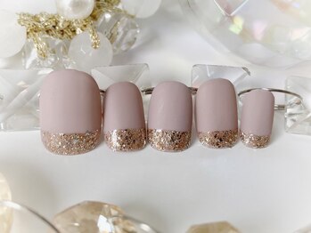 ネイルアンドアイラッシュ ブレス エスパル山形本店(BLESS)/ストレートフレンチ