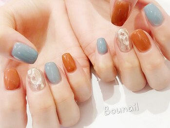 ボネール(nail ＆ eyelash Bounail)/ニュアンス　アシンメトリー