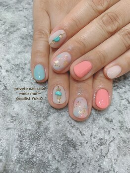 プライベート ネイルサロン マーマ(murmur)/タイダイネイル
