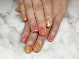 オレンジネイル♪