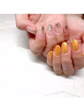 ビューティービースト フォー ネイルアンドアイラッシュ 松浜店(beauty:beast)/オーロラオレンジネイル☆