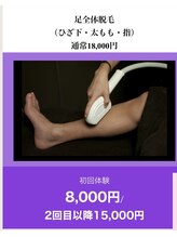 エステティックサロン さら/『メンズ』足全体脱毛