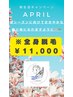 4月のキャンペーン　全身脱毛¥11,000