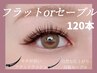 【再来】選べる毛質★高級セーブルorフラットラッシュ120本￥8200→￥7200