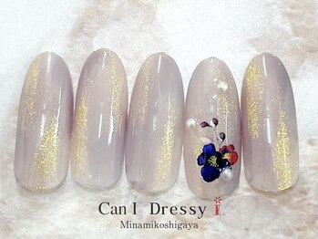 キャンアイドレッシー 南越谷店(Can I Dressy)/お花ネイル