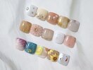 フット定額ネイル 親指アート
