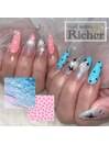 バイカラードットネイル