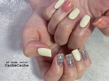 カシュカシュ(Cache Cache)/カジュアルチェックネイル