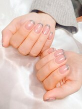 エクラ(eclat)/ミラー×ラメフレンチ☆