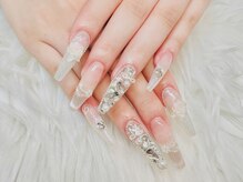 アキコネイルサロン(Akikoネイルサロン)/ロング長さだし＋アート付け放題