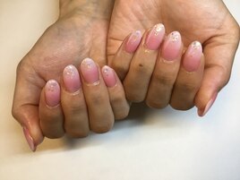 ダブルグラデーションネイル