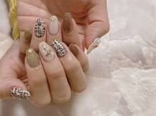 モアニネイル 岡山駅前(Moani Nail)/ツィードネイル