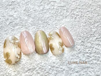 ルークネイル 恵比寿店(LUKE NAIL)/ミラーフラワーマグネット　冬春