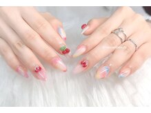ヘブン ネイル 鶯谷(HEAVEN Nail)/チェリーミルキーネイル